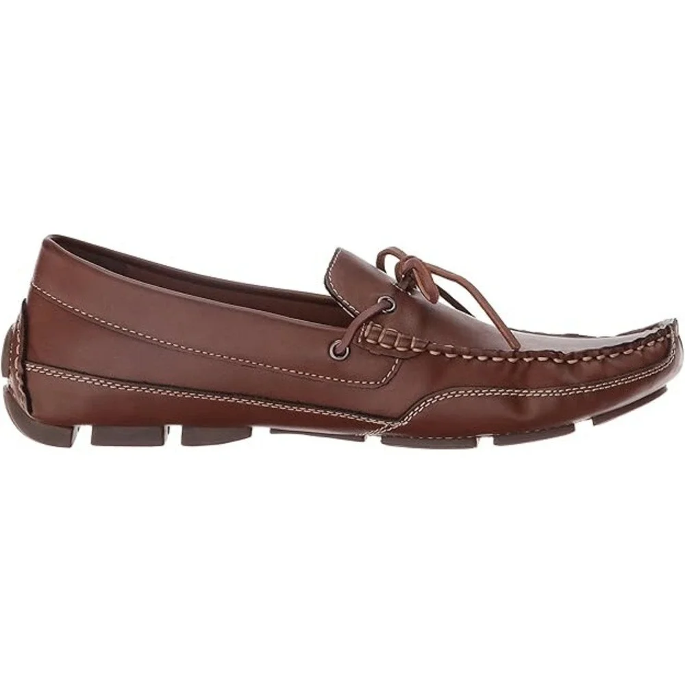IZOD Bunton Mens Tan Brown Driving Loafers Memory Foam Shoes 11M